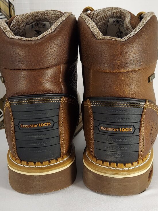 Georgia Boot AMP LT Wedge Waterproof Soft Toe 6 inch Lace Up Work Boot - Wide